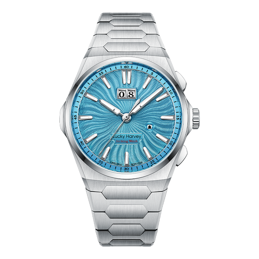 【LuckyHarvey】Chiming Watches Series Sounds of Nature Clear Water Blue