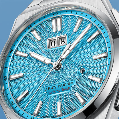 【LuckyHarvey】Chiming Watches Series Sounds of Nature Clear Water Blue