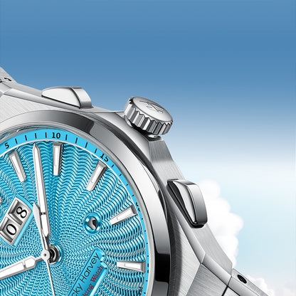 【LuckyHarvey】Chiming Watches Series Sounds of Nature Clear Water Blue