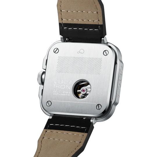 【OLTO-8】IRON-X Square Skeleton Automatic Watch Green