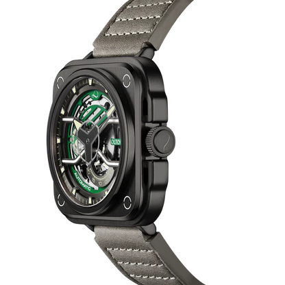 【OLTO-8】IRON-EX Square Skeleton Automatic Watch Green