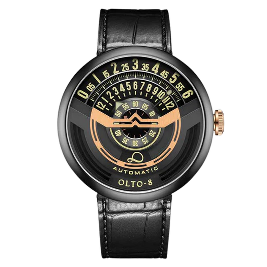【OLTO-8】INFINITY-I RPM-Style Automatic Watch Gold-Black