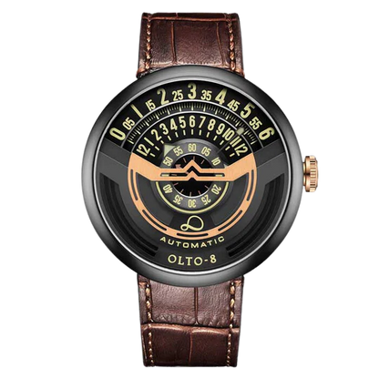 【OLTO-8】INFINITY-I RPM-Style Automatic Watch Gold-Black