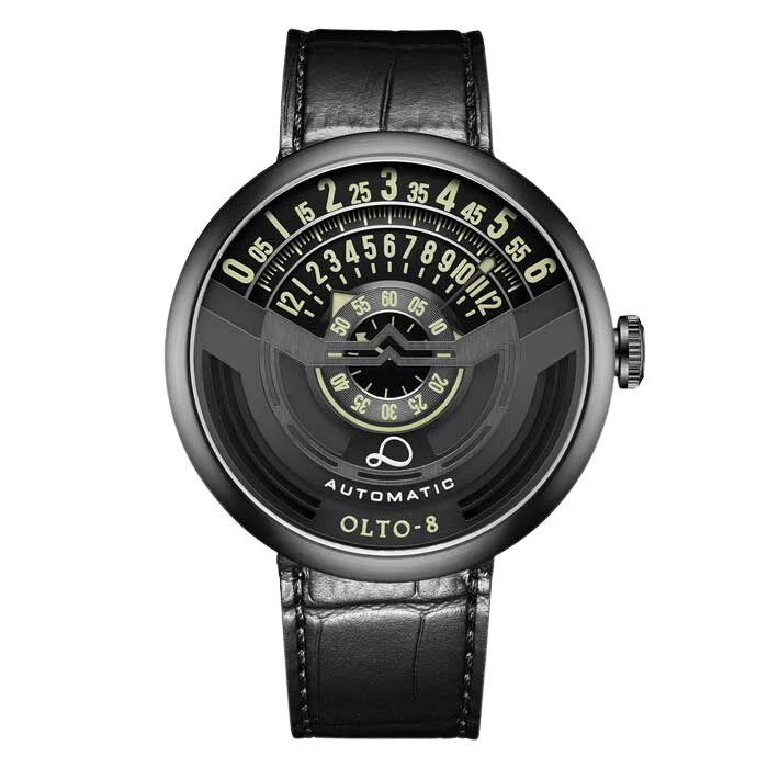 【OLTO-8】INFINITY-I RPM-Style Automatic Watch Black