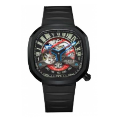 【OLTO-8】INFINITY-II RPM-Style Automatic Watch Black（Roman numeral Dial）