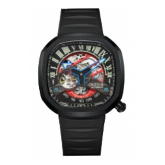 【OLTO-8】INFINITY-II RPM-Style Automatic Watch Black（Roman numeral Dial）
