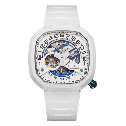 【OLTO-8】 INFINITY II RPM-Style Automatic Watch White