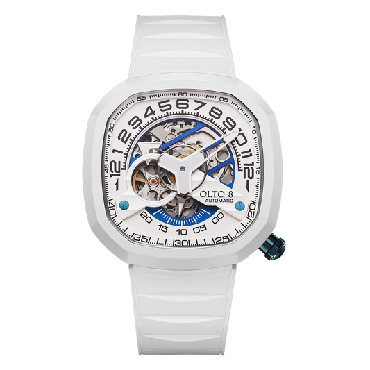 【OLTO-8】 INFINITY II RPM-Style Automatic Watch White