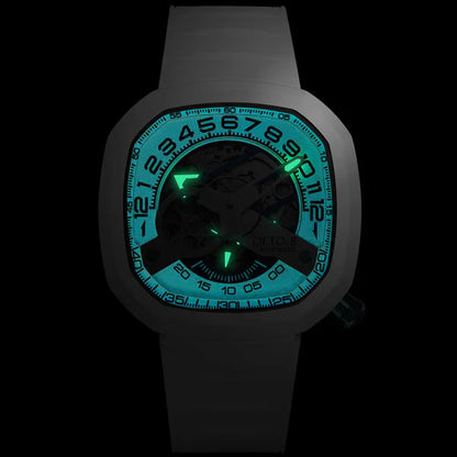 【OLTO-8】 INFINITY II RPM-Style Automatic Watch White（Roman numeral Dial）
