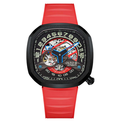 【OLTO-8】INFINITY-II RPM-Style Automatic Watch Black