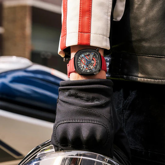 【OLTO-8】INFINITY-II RPM-Style Automatic Watch Black（Roman numeral Dial）