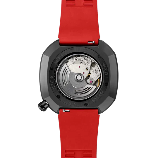 【OLTO-8】INFINITY-II RPM-Style Automatic Watch Black（Roman numeral Dial）