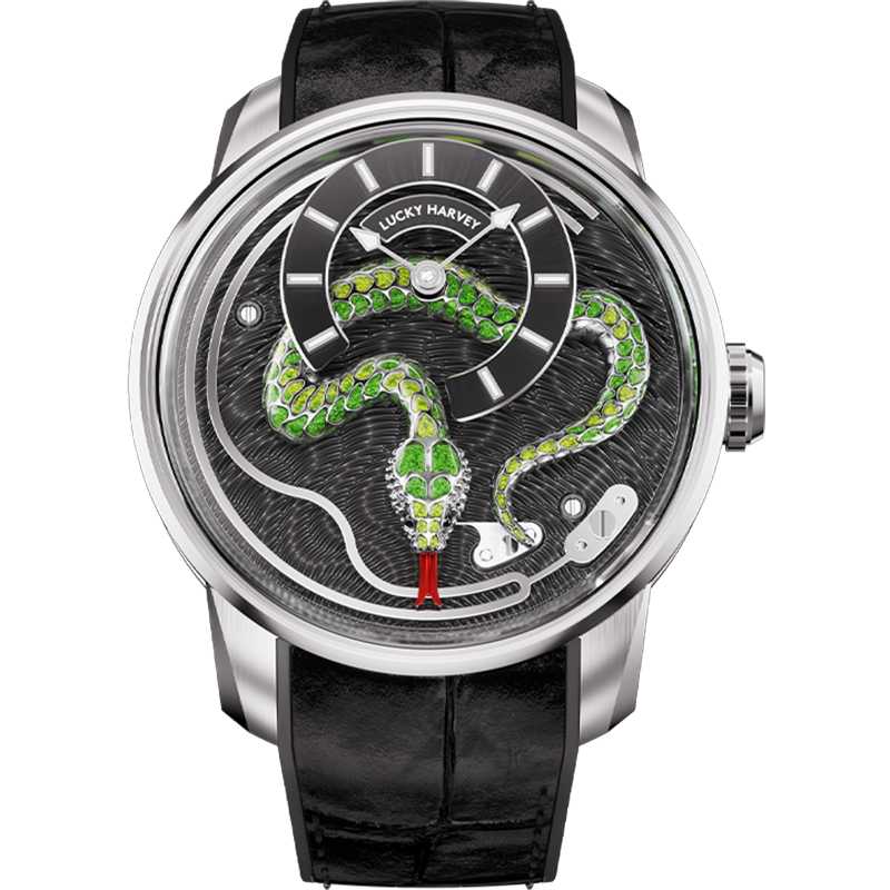 【LuckyHarvey】Master of Craftsmanship Series Enamel Snake (Gilt Gold)
