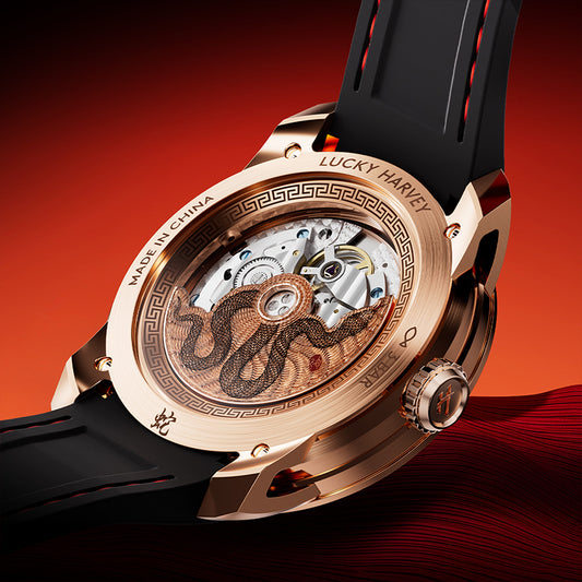 【LuckyHarvey】Master of Craftsmanship Series Enamel Snake (Gilt Gold)