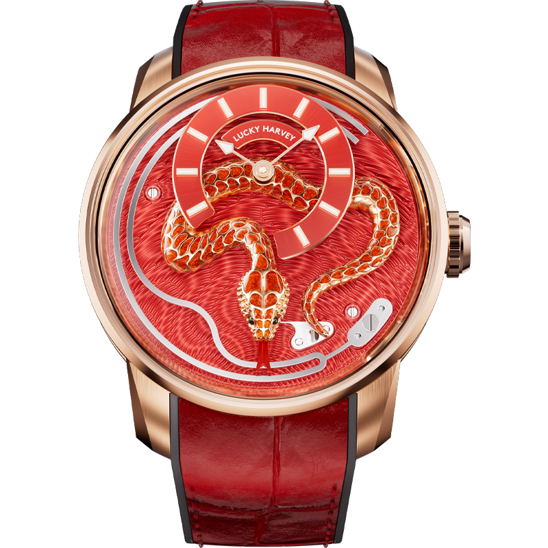 【LuckyHarvey】Master of Craftsmanship Series Enamel Snake (Gilt Gold)