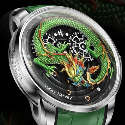【LuckyHarvey】Master of Craftsmanship Series Chinese Loong（Cyan）