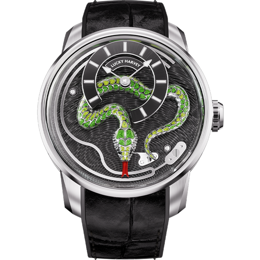 【LuckyHarvey】Master of Craftsmanship Series Enamel Snake (Jade Green)