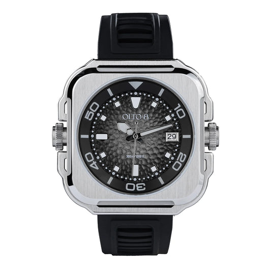 【OLTO-8】Coral Steward Diving Automatic Watch Shadow Black