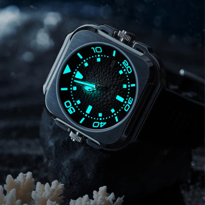 【OLTO-8】Coral Steward Diving Automatic Watch Shadow Black