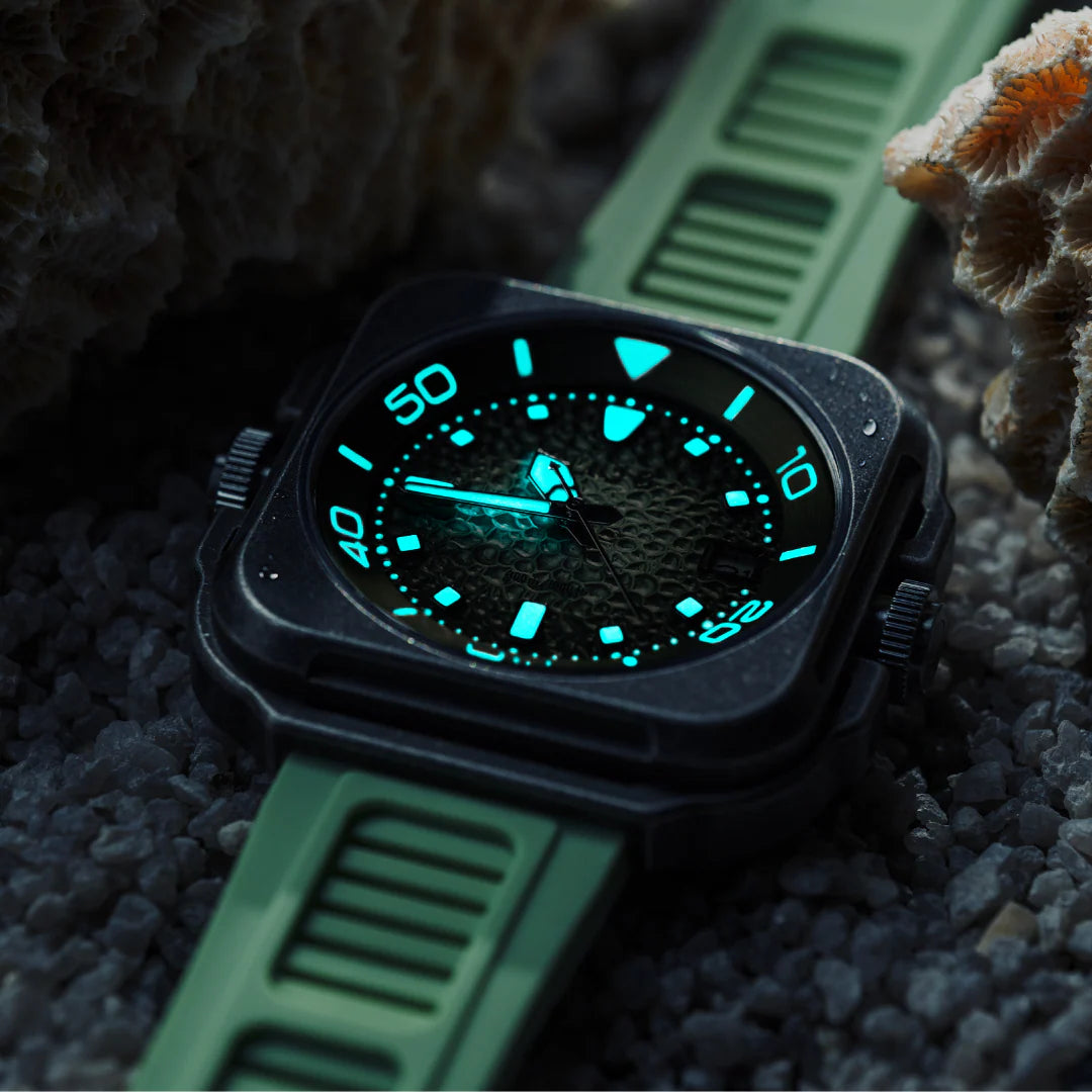 【OLTO-8】Coral Steward Diving Automatic Watch Retro Green
