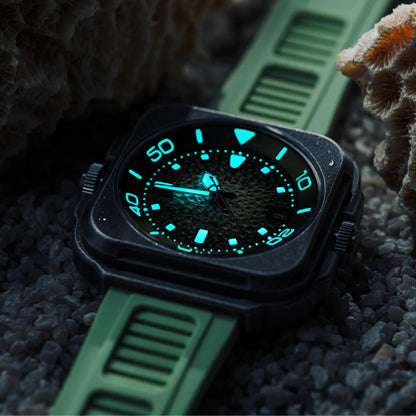 【OLTO-8】Coral Steward Diving Automatic Watch Retro Green