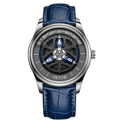 【OLTO-8】KING 3D Satellite Hour Wheel Automatic Ocean Blue