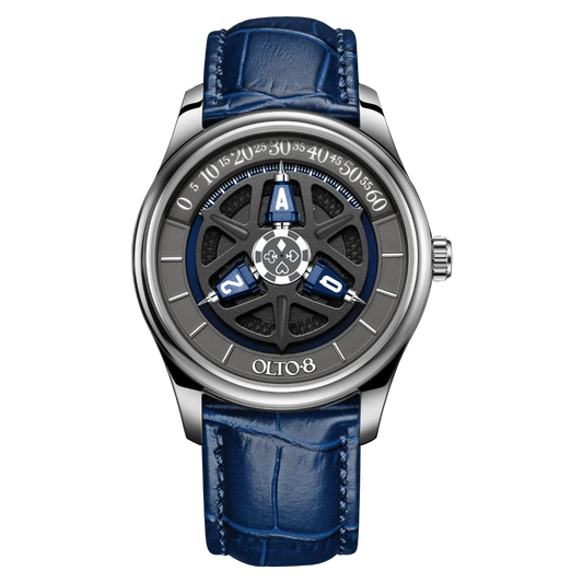 【OLTO-8】KING 3D Satellite Hour Wheel Automatic Ocean Blue