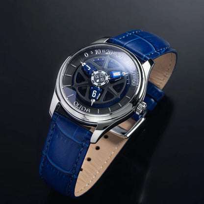 【OLTO-8】KING 3D Satellite Hour Wheel Automatic Ocean Blue