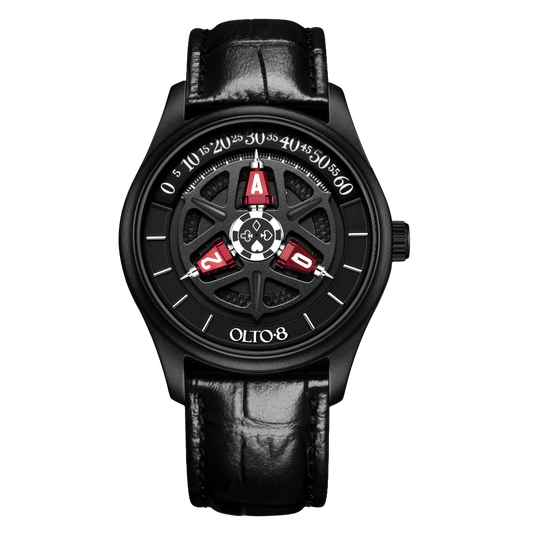 【OLTO-8】KING 3D Satellite Hour Wheel Automatic Dice Red