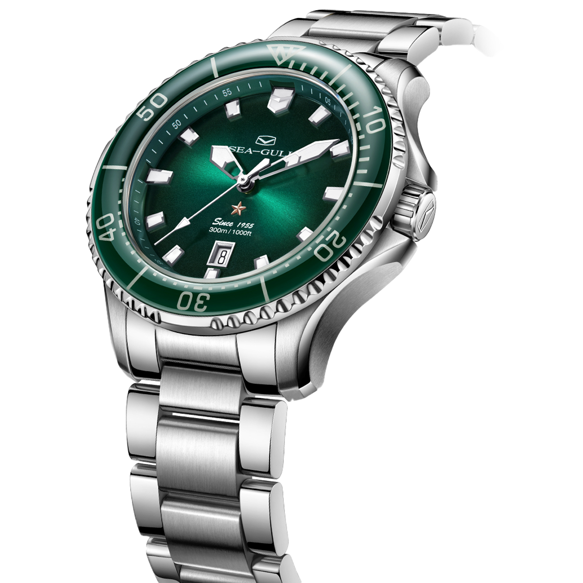 【Seagull Watch】Ocean Pro - Coral Green