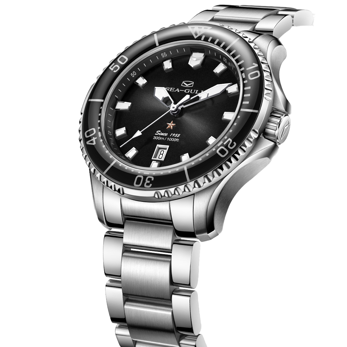 【Seagull Watch】Ocean Pro - Shark Black