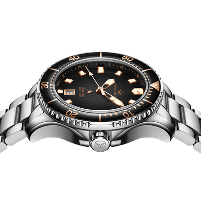 【Seagull Watch】Ocean Pro - Smoked Black