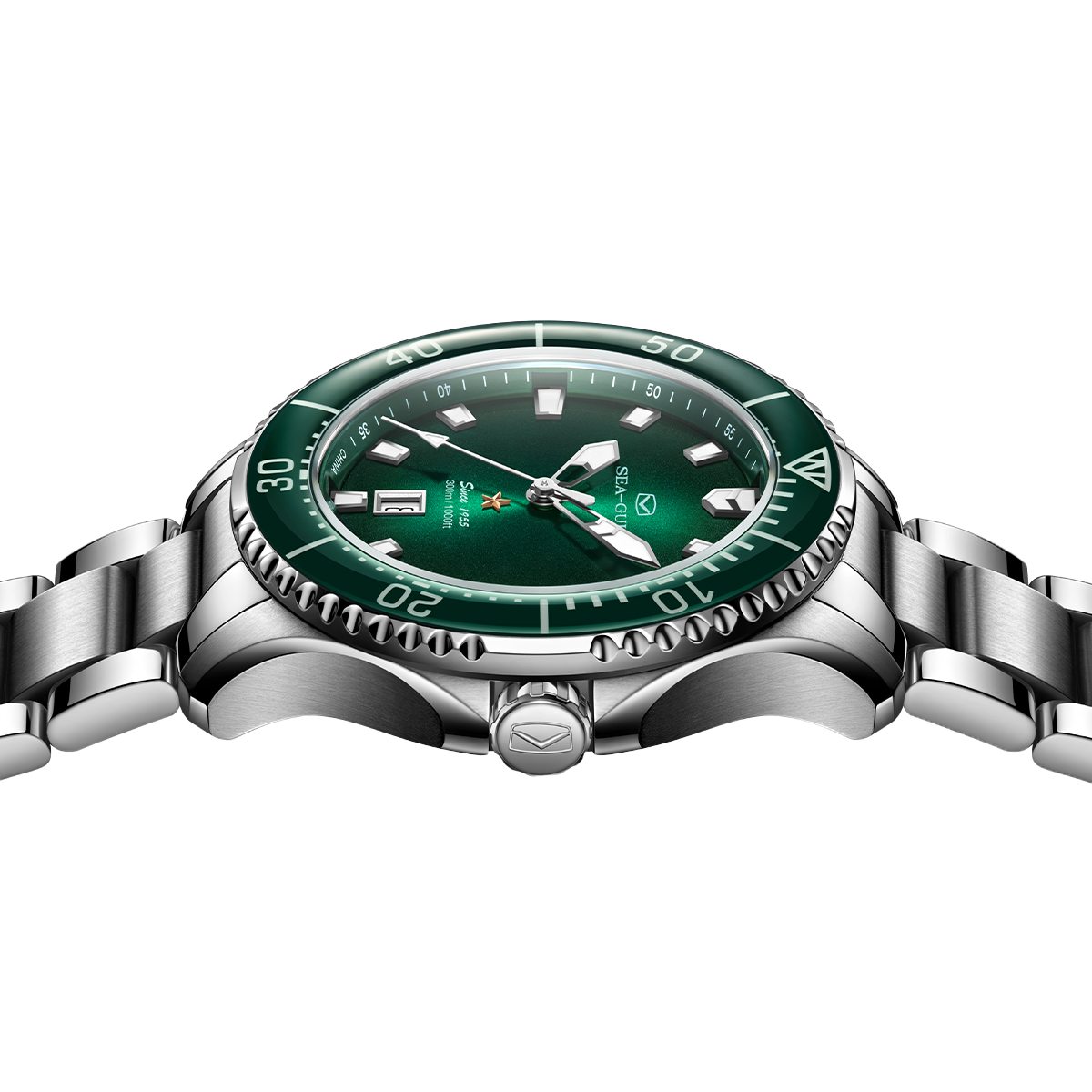 【Seagull Watch】Ocean Pro - Coral Green