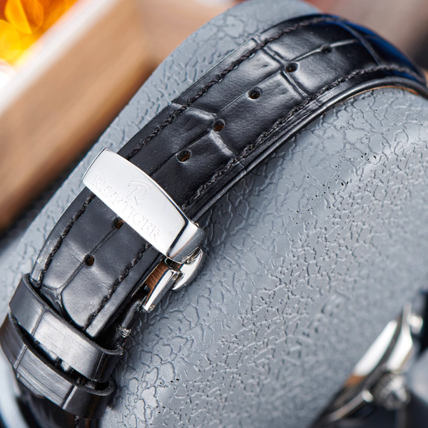 【Reef Tiger】Diamond bezel Moon phase Automatic Watch RGA1988-D-YWBL