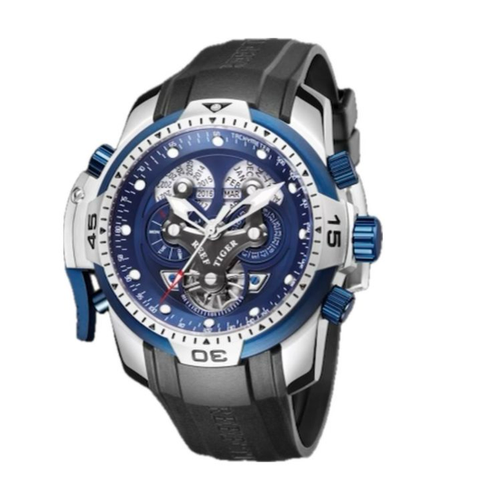 【Reef Tiger】Aurora Silver-Blue  RGA3503-YLBR