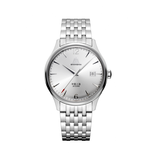 【Shanghai】Tribute Series - Pioneers of Calendar, Sun-ray Dial - Stainless Steel Strap