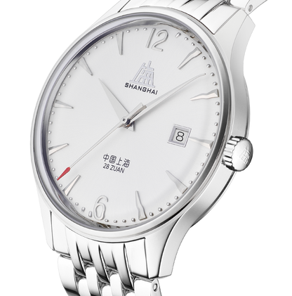 【Shanghai】Tribute Series - Pioneers of Calendar, Sun-ray Dial - Stainless Steel Strap