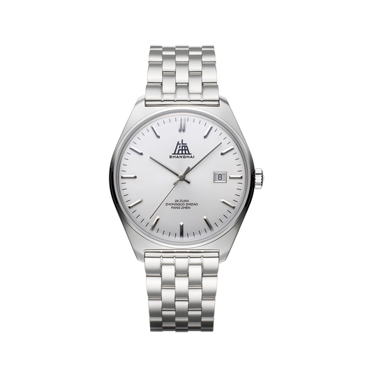 【Shanghai】Tribute Series · Chanson  White Sun-ray dial Stainless Steel Strap