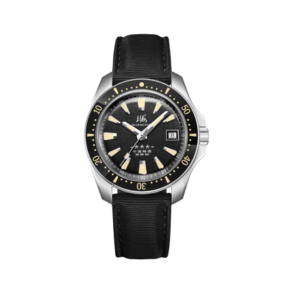 【Shanghai】General 39mm Automatic Mechanical Wristwatch - Black