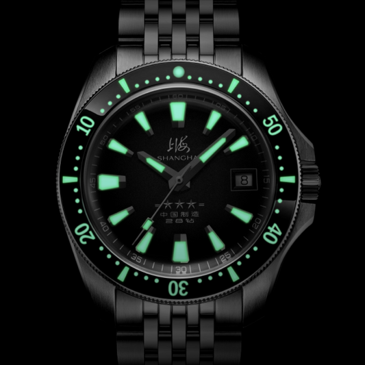 【Shanghai】General 39mm Automatic Mechanical Wristwatch - Blue