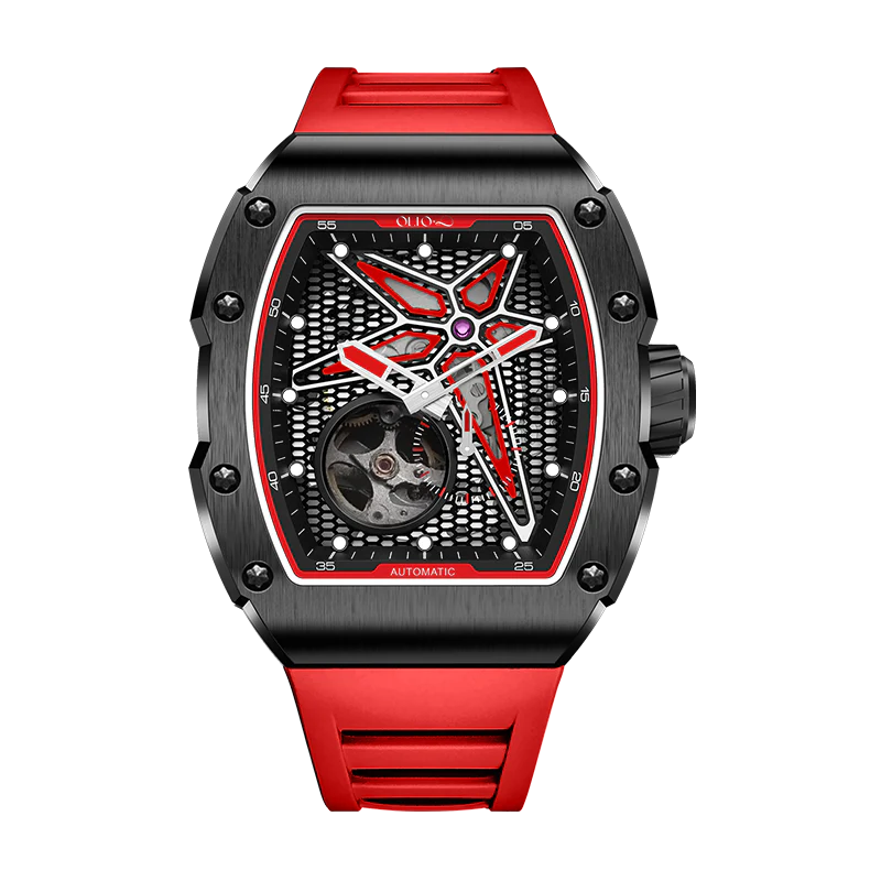【OLTO-8】REEF Skeleton Automatic Watch Red