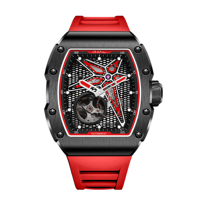【OLTO-8】REEF Skeleton Automatic Watch Red