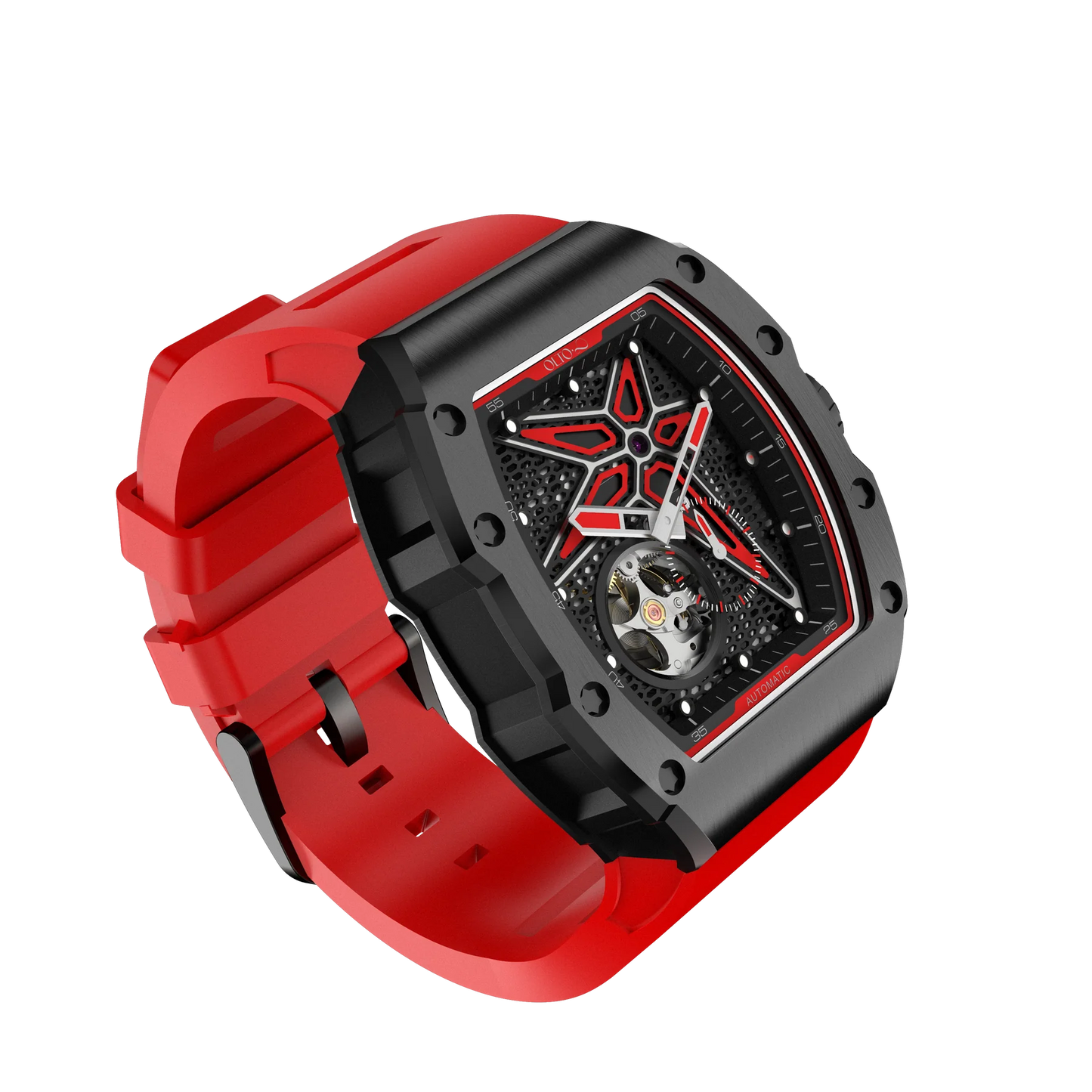【OLTO-8】REEF Skeleton Automatic Watch Red