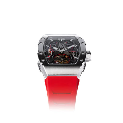 【OLTO-8】SHOT Skeleton Automatic Watch Red