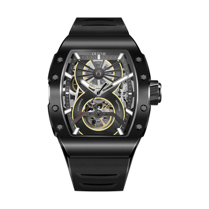 【OLTO-8】SHOT Skeleton Automatic Watch Black