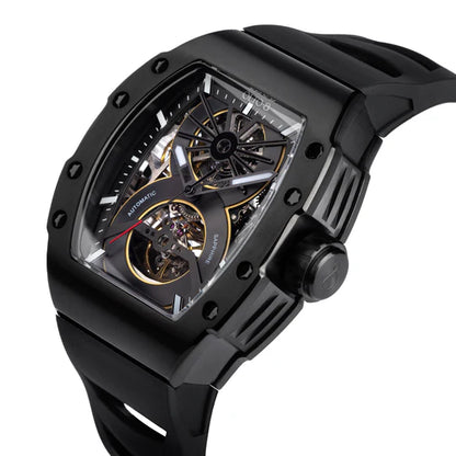 【OLTO-8】SHOT Skeleton Automatic Watch Black