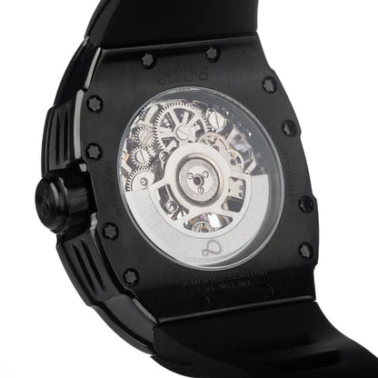 【OLTO-8】SHOT Skeleton Automatic Watch Black