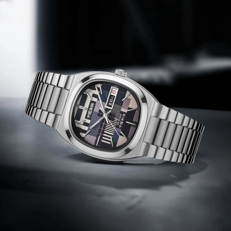 【Seagull Watch】Vintage TV Mechanical Watch - Tuesday Black and White Special Edition