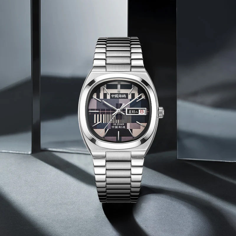 【Seagull Watch】Vintage TV Mechanical Watch - Tuesday Black and White Special Edition