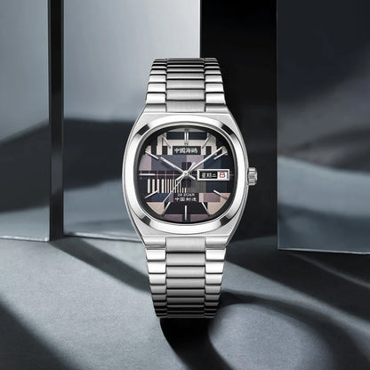 【Seagull Watch】Vintage TV Mechanical Watch - Tuesday Black and White Special Edition